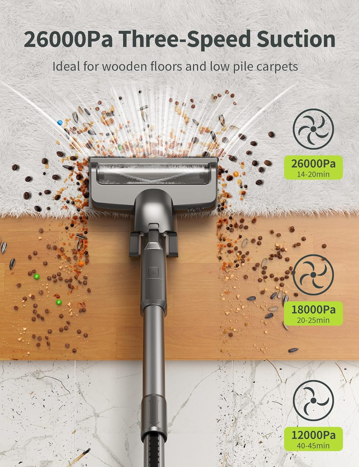 Kalado Cordless Vacuum & Extra HEPA Filter Replacement（2 Pack）