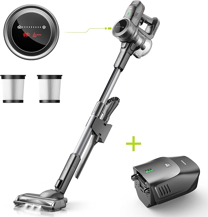 Kalado Cordless Vacuum & Extra 7×2200mAh Rechargeable & Detachable Vaccum Replacement Battery