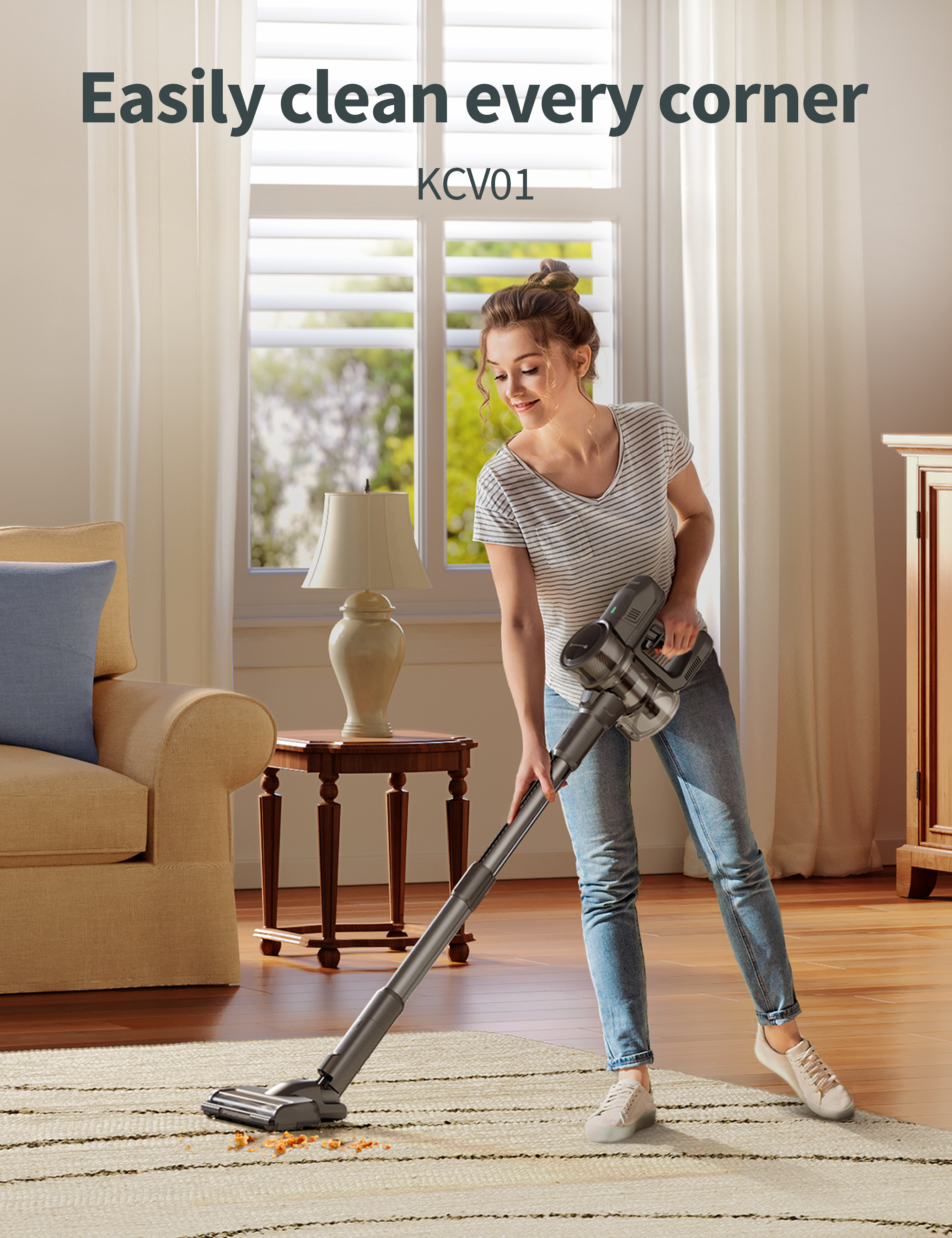 Kalado Cordless Vacuum & Extra HEPA Filter Replacement（2 Pack）