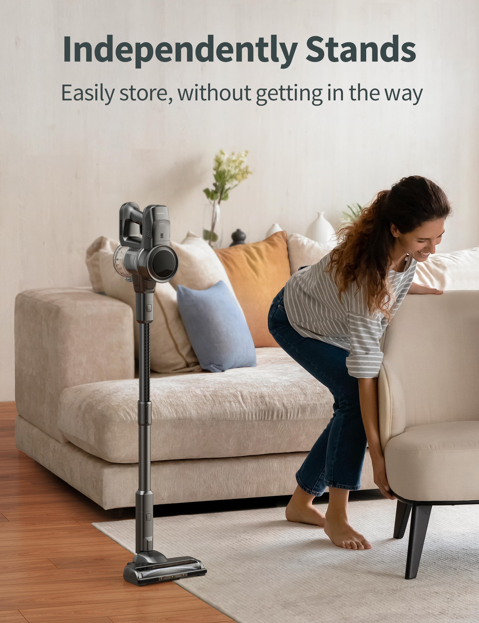 Kalado Cordless Vacuum & Extra  LED Floor Brush