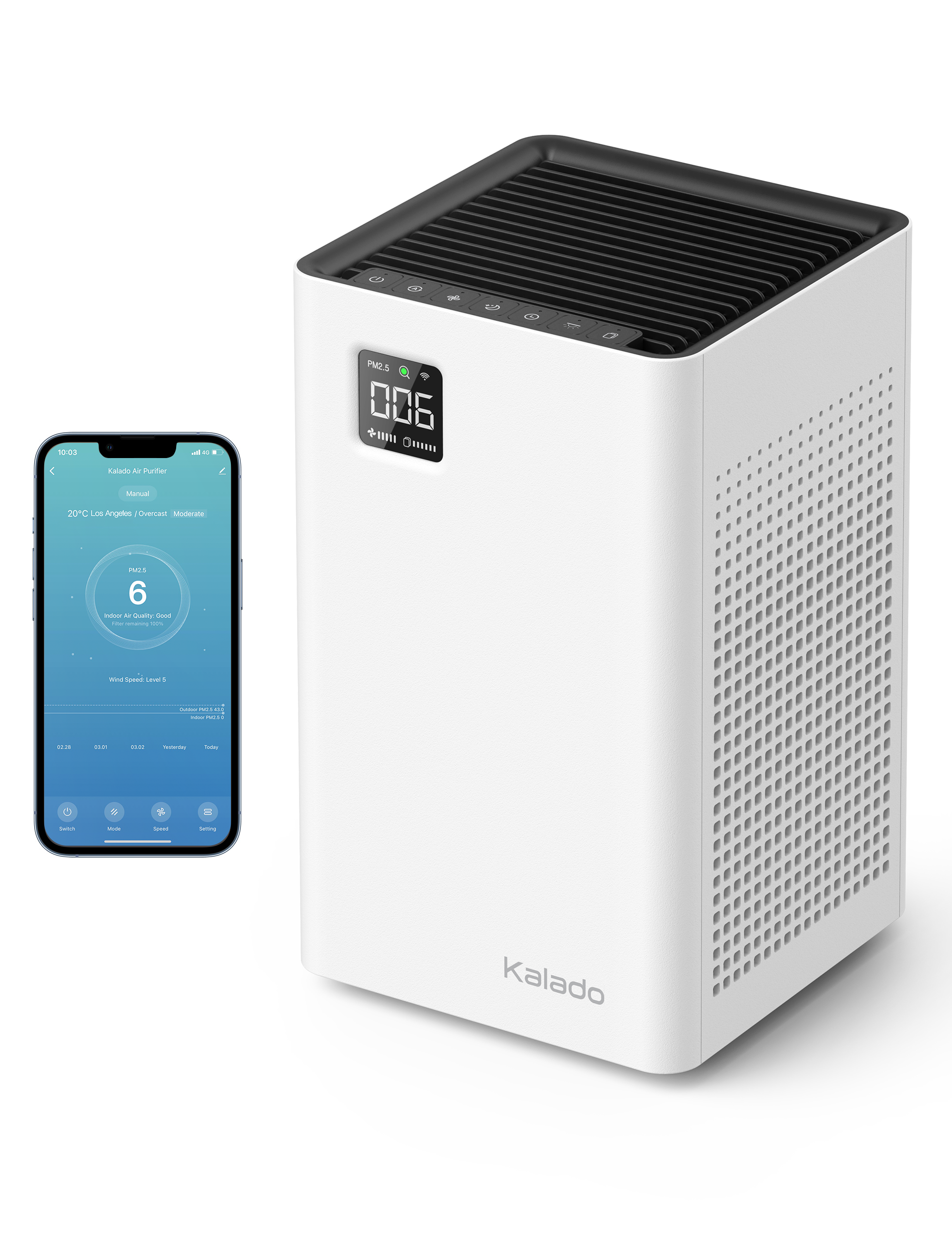 KALADO KCA01 Air Purifiers & Extra Filter