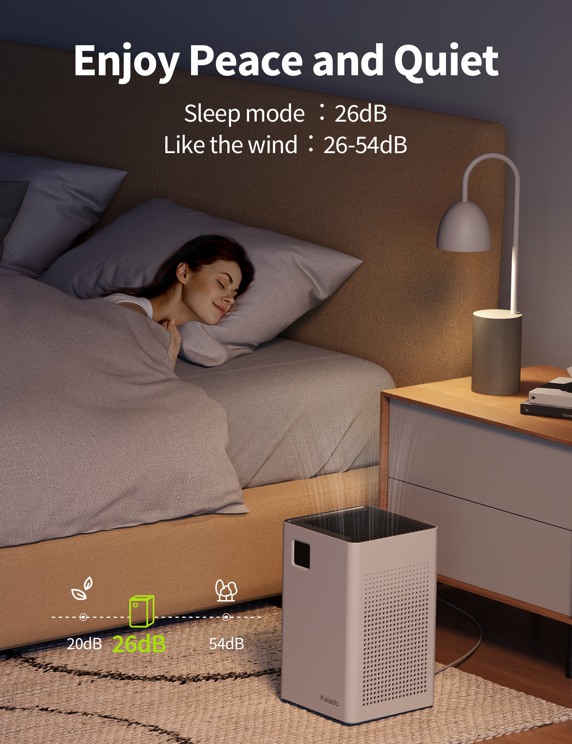 KALADO KCA01 Air Purifiers for Large Room